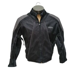 Himalaya Motor Bike Wear Mens Motorcycle Jacket Size Small Black Night Vision